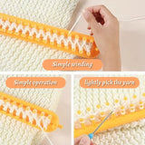 Plastic Knitting/Weaving Loom With Long Handle Crochet Hook.