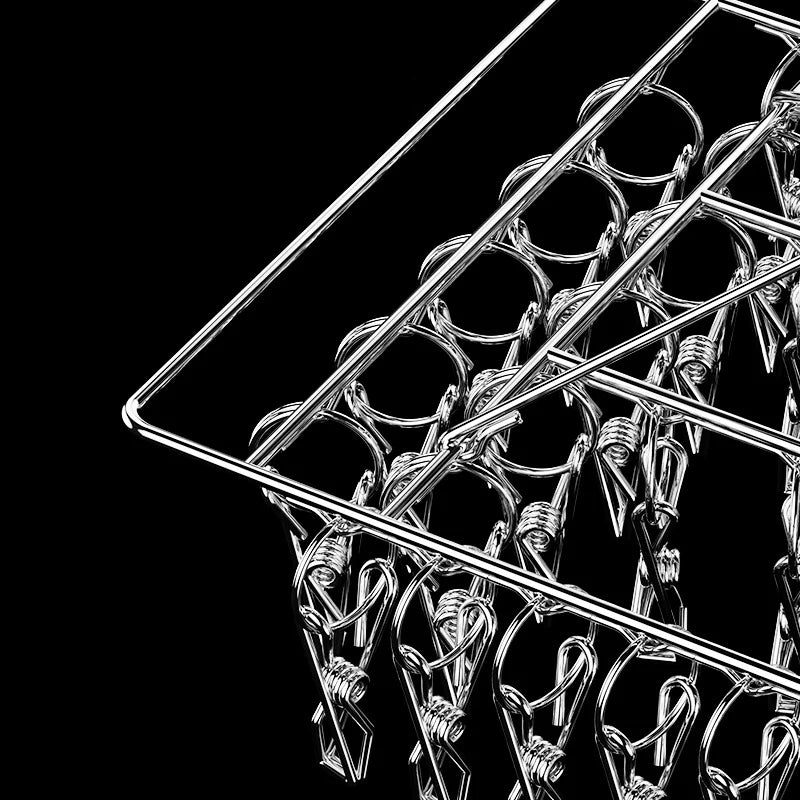 Stainless Steel Clothespin Laundry Hanger