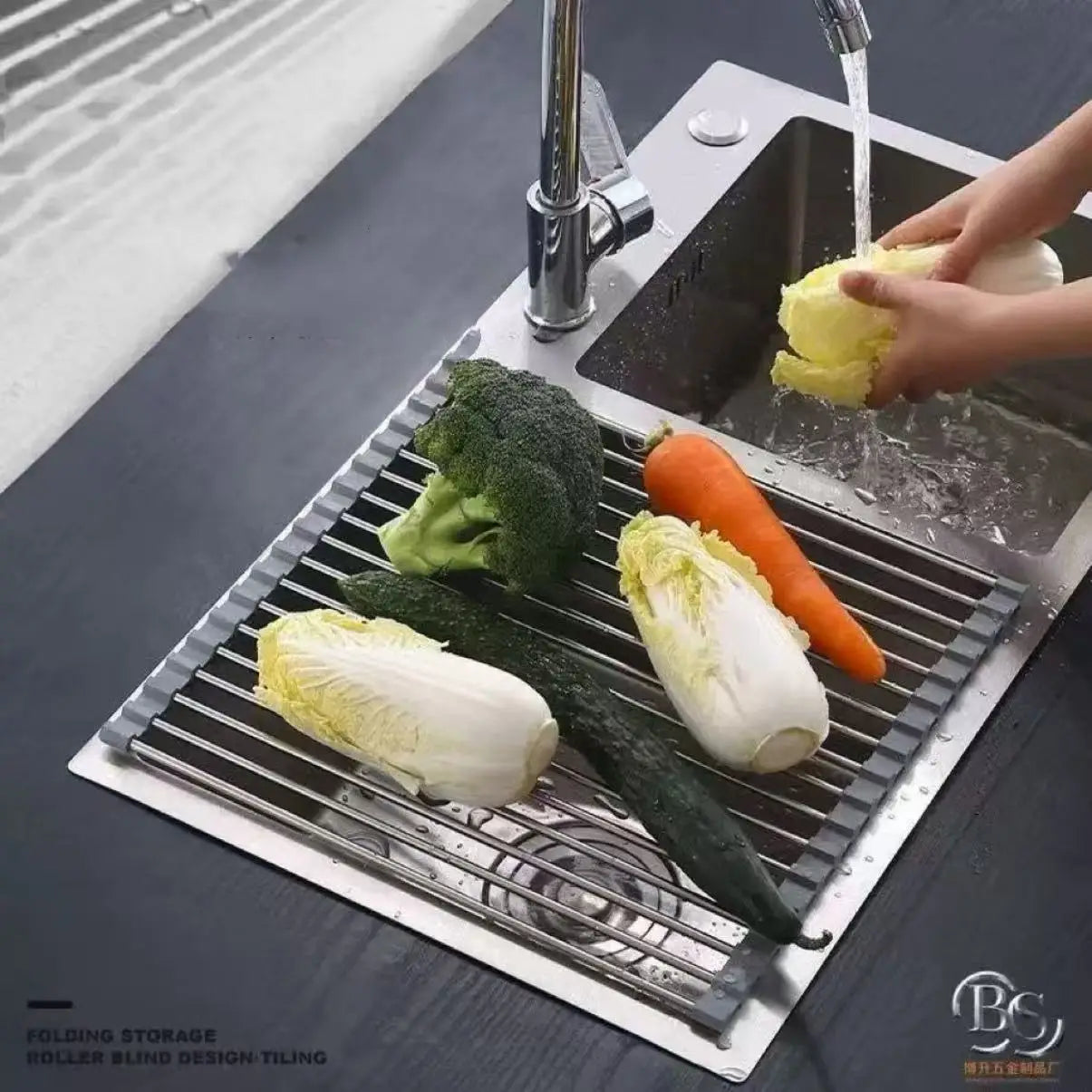 Stainless Steel Dish Drain Rack Or Vegetable Strainer Rack