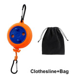 10M Retractable/Adjustable Clothes Line Or Bag For Camping