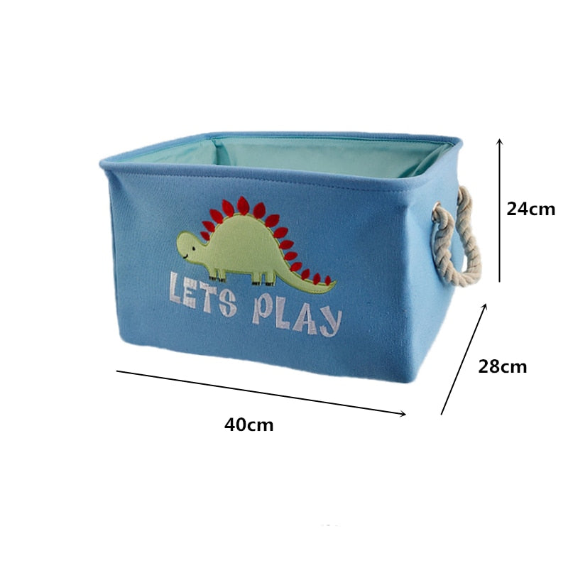 Foldable Canvas Cartoon Animal Laundry Basket OR Toy Storage.