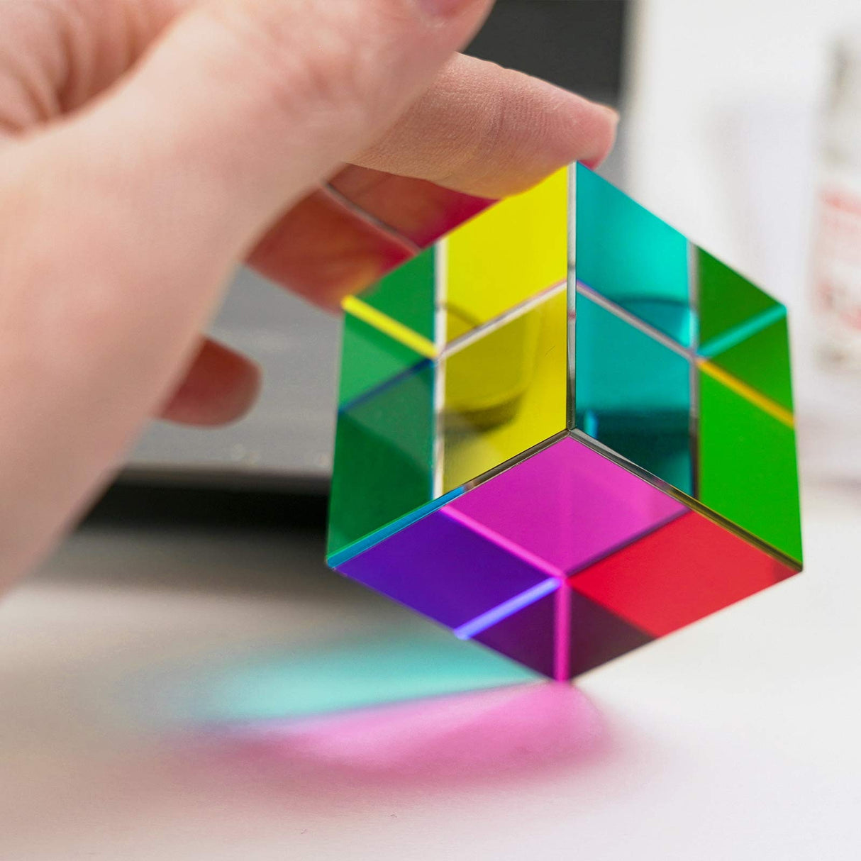 Crystal magic Color Cube Prism 30 50 60 40mm.