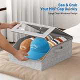 Dustproof Hat Organizer With Lid