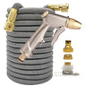 High Pressure Expandable PVC Garden Water Hose with Double Metal Connector.