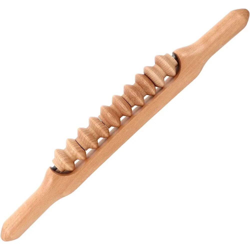 Natural Wooden Beech Gua Sha Massage Tool.