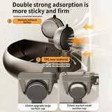 Wall-Mounted Triangle Suction Cup Bathroom Organizer