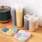 4 Grids Sealed Plastic Storage Container