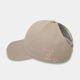 Sporty Ponytail Cap With Snapback