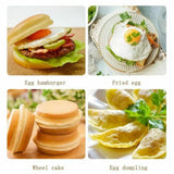 1pc Four-hole Aluminum Non-Stick Omelette/Egg Pan