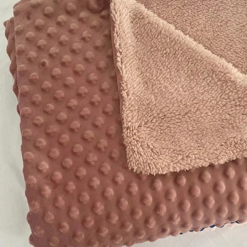 75*100cm Newborn Baby Soft Warm Velvet Blanket