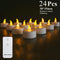 6/24Pcs Flameless LED Battery Powered Candles.