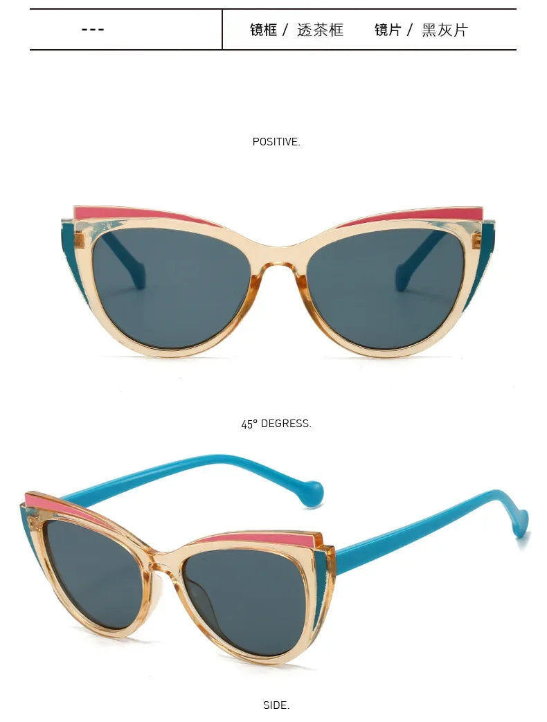 Women's Blue Light Blocking Myopia Glasses With UV Protection