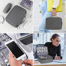 Waterproof Double Layer, All-in-One Large Capacity Travel Organizer For Electronic cables.