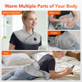 USB Heated Shoulder And Neck Padded Shawl With 3 Heat Settings