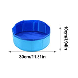Foldable Pet Pool With Toys