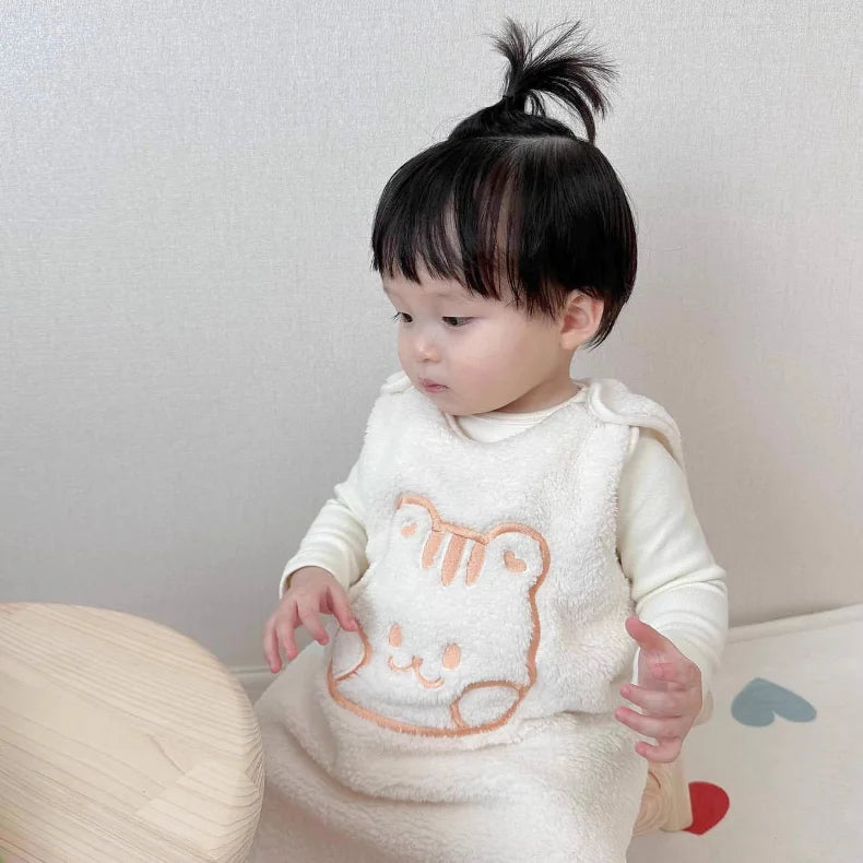 Baby Sleeveless Flannel Sleep Top