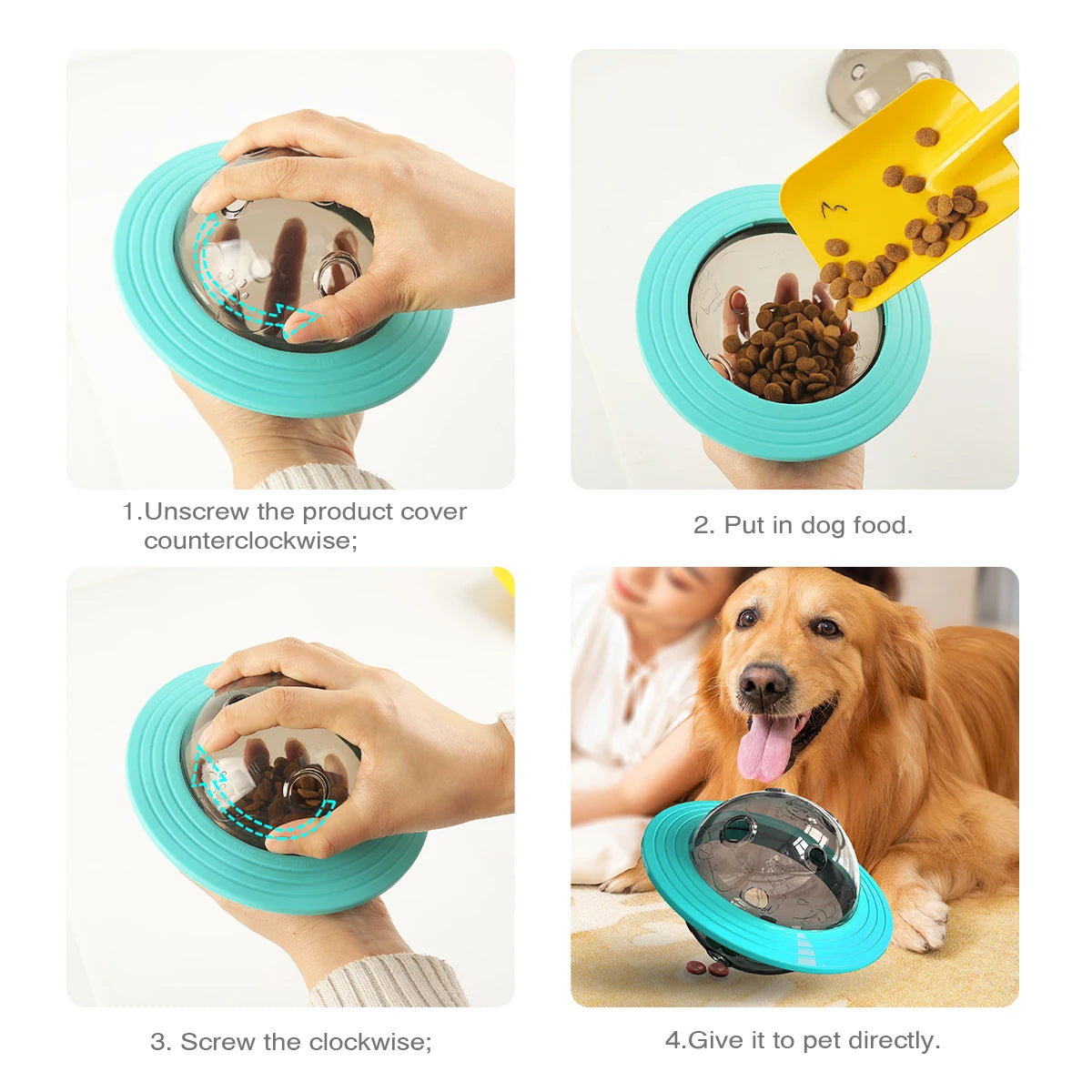 Slow Feed Dog Toy For Small Medium Or Large Pets
