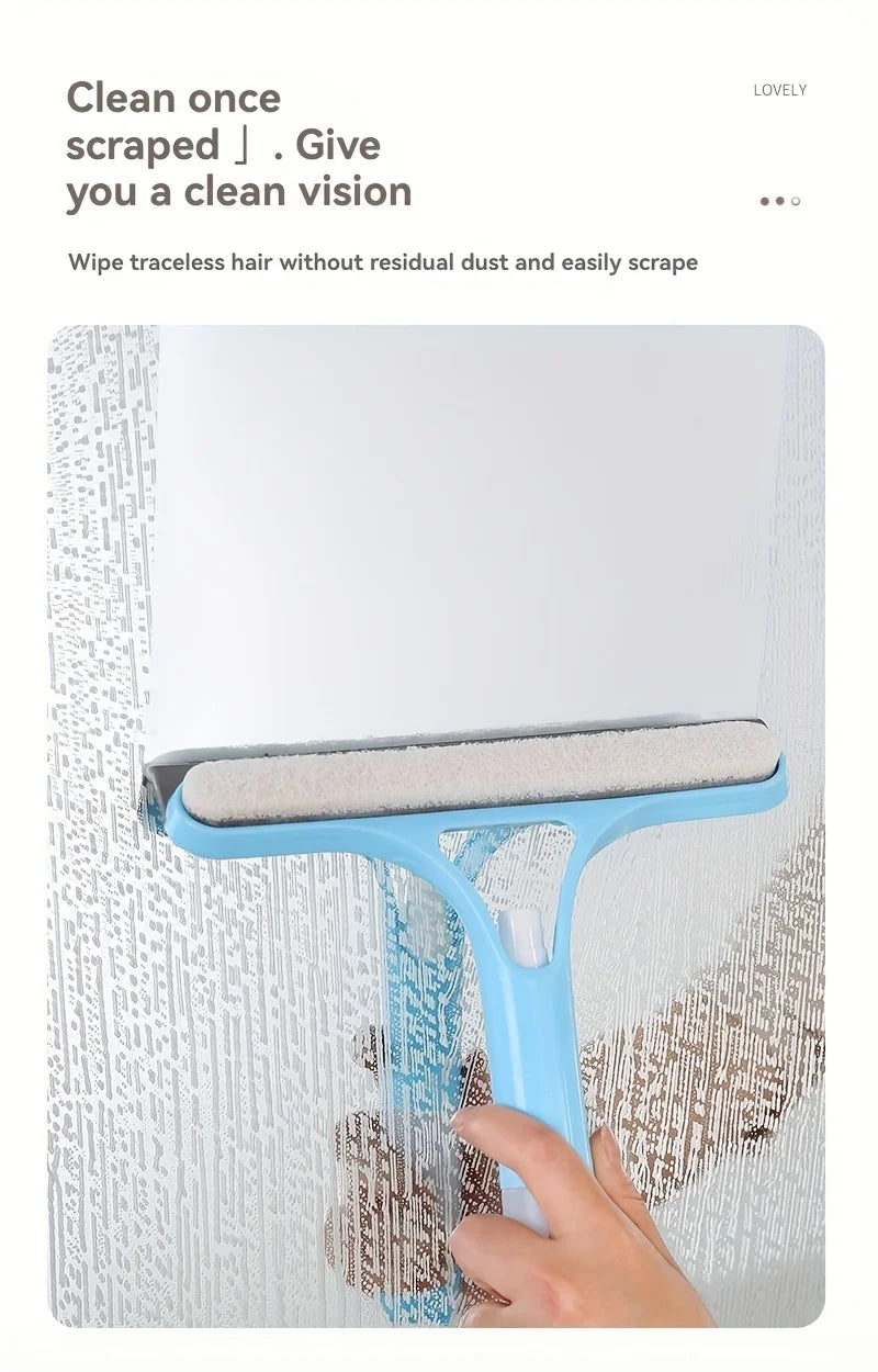 3-in-1 Water Wiper Squeegee For Shower and Glass Surfaces