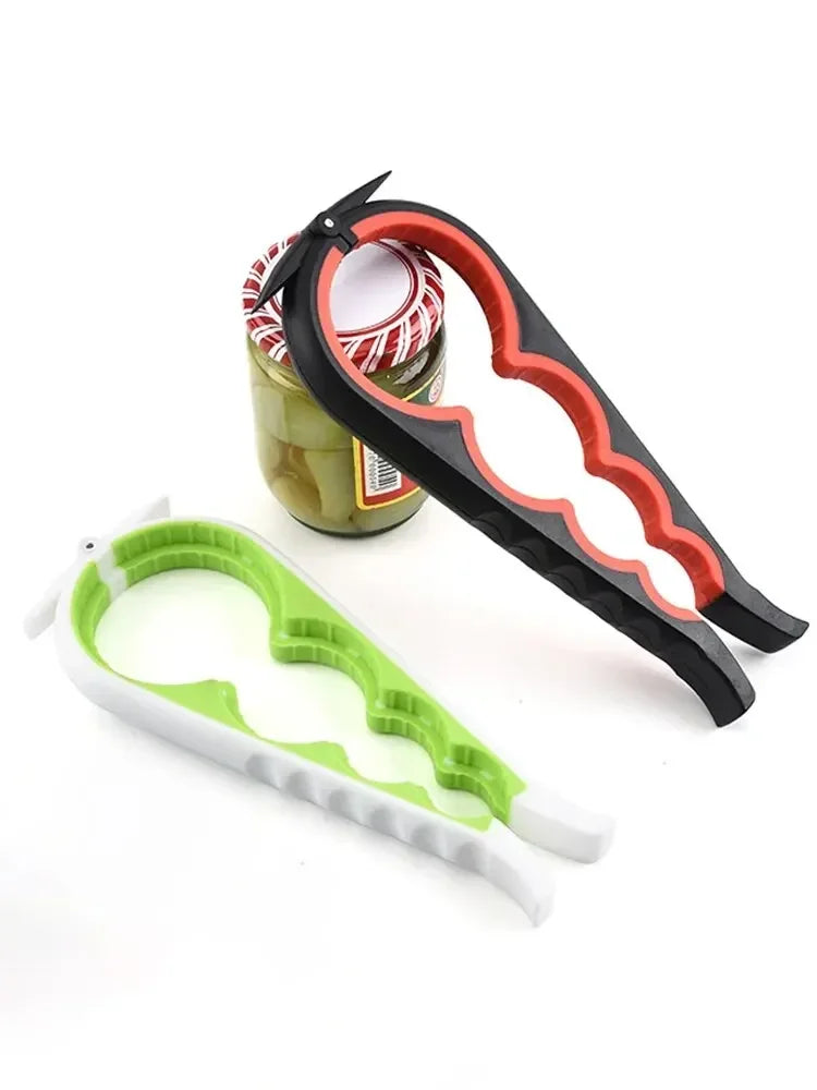 Multi Functional Four In One Anti-Slip Bottle Opener