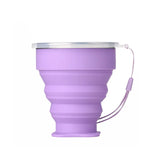 Silicone Heat Resistant Folding Water Cup With Lids