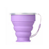 Silicone Heat Resistant Folding Water Cup With Lids