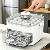 50-cube Double-layer Ice Cube Machine With Easy-To-Press Lid