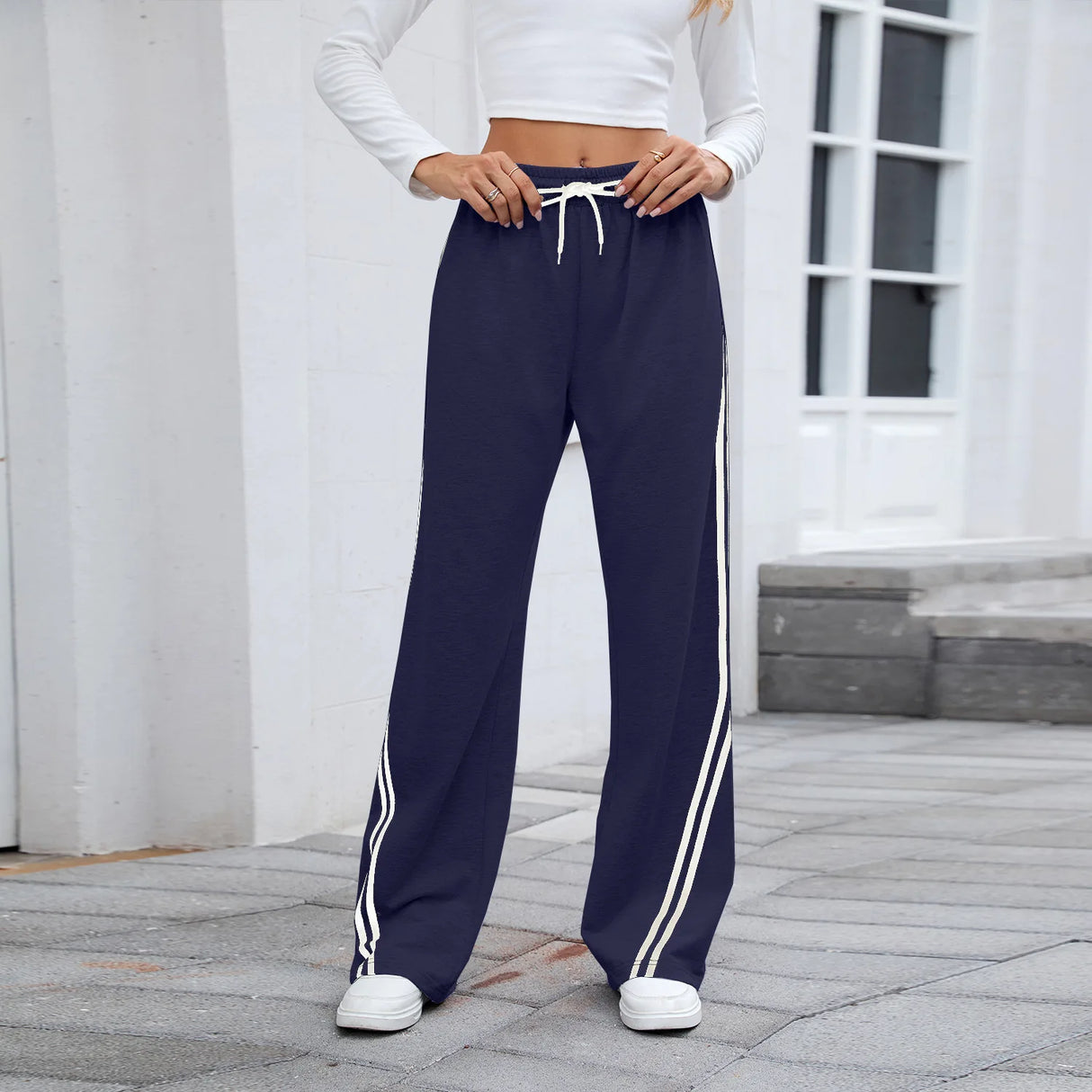 Women's Straight Low Waist Sports Pants