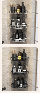 Adhesive Aluminum Storage Organizer For Bathroom Accessories.