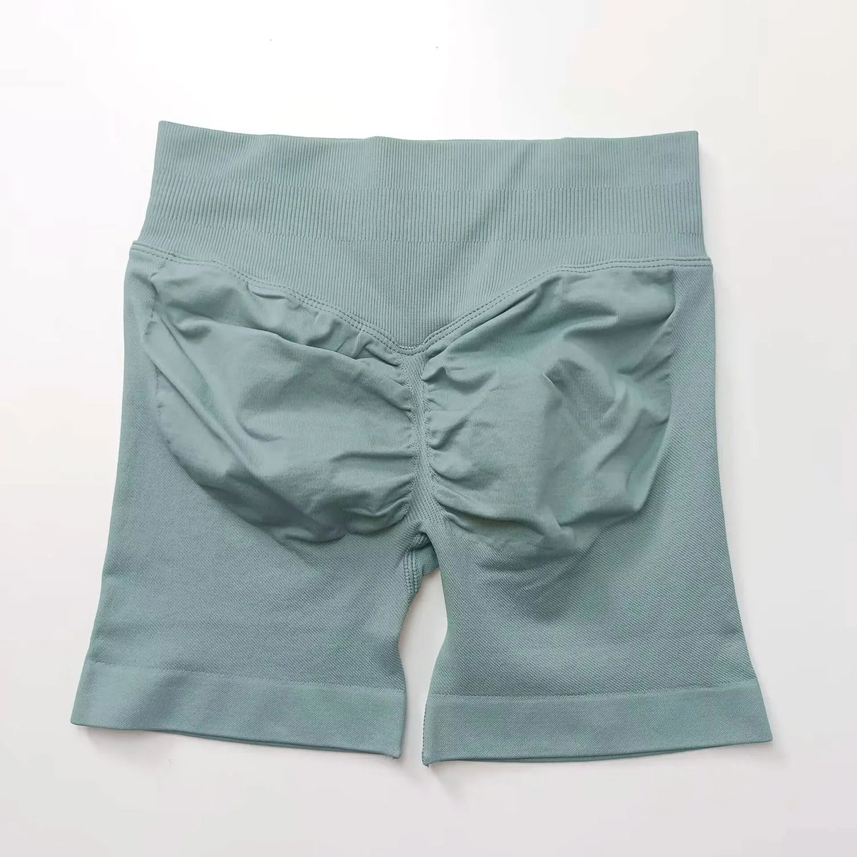 NCLAGEN 4.5" Women's  Low Ribbed Band Scrunch Butt Seamless Impact Shorts