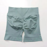 NCLAGEN 4.5" Women's  Low Ribbed Band Scrunch Butt Seamless Impact Shorts