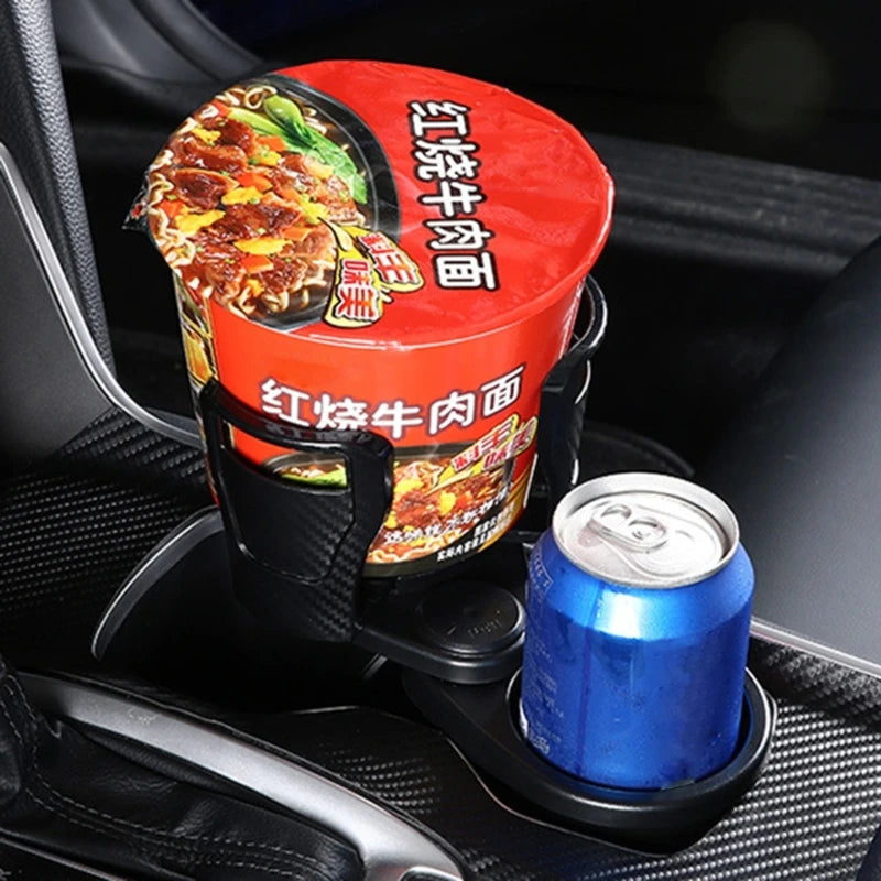 2 in 1 Adjustable Car Cup Holder With 360 Rotating Expander Adapter