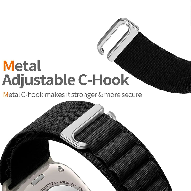 Alpine Loop Strap For Apple Watch Ultra 2 49mm 9 8 7 45mm 41mm Nylon Bracelet iWatch Series 6 5 4 3 SE2 44mm 40mm 42mm 38mm Band