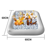 1p Inflatable Food Tray/Ice Bar For Swimming Pools