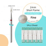 HYTOOS 5Pcs/Set Diamond Nail Drill Bits To Clean Cuticles And Nails