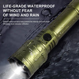 Shan bao Customized 3000LM Waterproof Flashlight With Zoom options