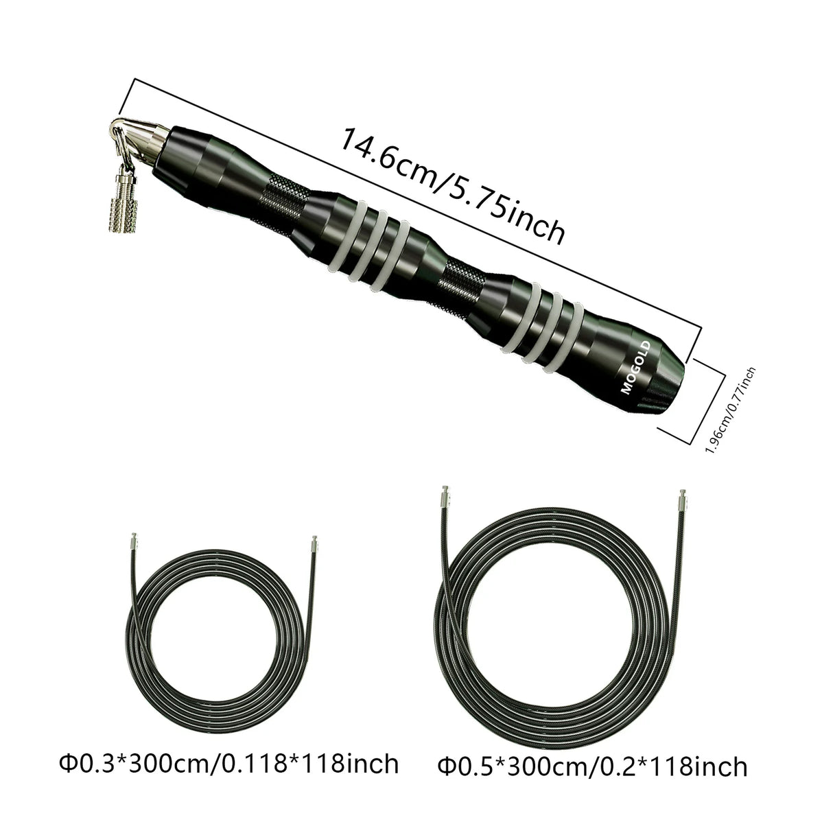MOGOLD Durable Steel Wire Knot-Free Fitness Non-Slip Jump Rope |