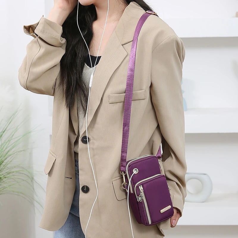 Women's Lightweight Nylon Crossbody Or Arm Bag