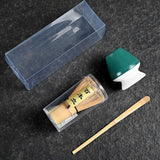 3/4pcs Matcha Bamboo Whisk Teaspoon And Ceramic matte Bowl