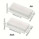 10 Slot Plastic Storage Box for AAA/AA  Batteries