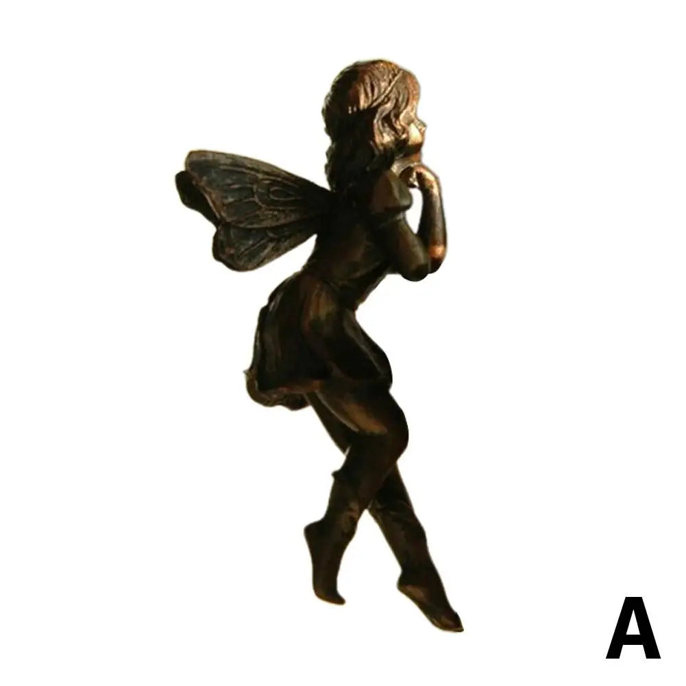Mini Resin Fairy Hanging Basket Decoration   A