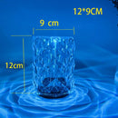 LED Crystal remote touch USB table lamp.  Romantic diamond color night light.