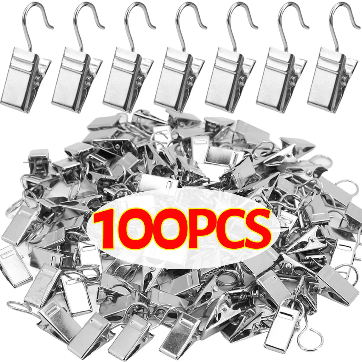 100/10PCS Multifunctional Photos/Curtain/Decoration Clips With Hook