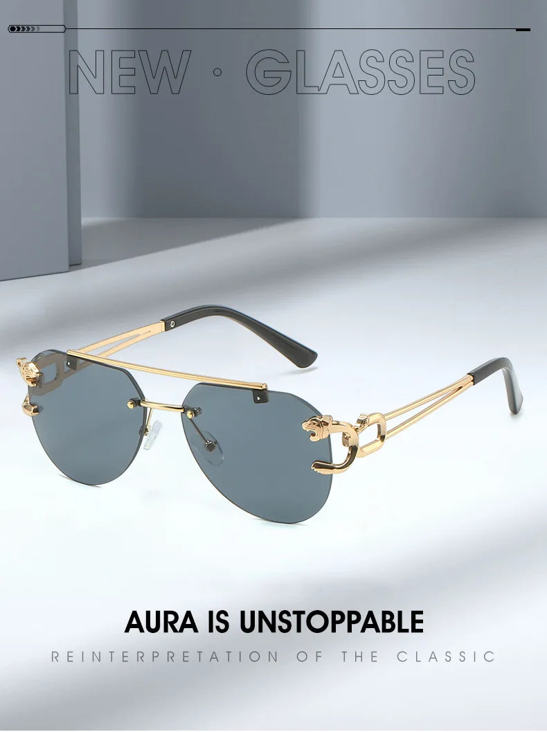 KAMMPT Men Or Women's  Rimless UV400 Sunglasses