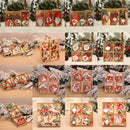 4-12pcs Wooden Christmas Tree Pendants Ornaments