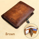 Men's Genuine Leather Rfid Protection Wallets.