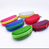 KLASSNUM Hard Eyeglass Protector Case With Zipper And Carabiner Hook