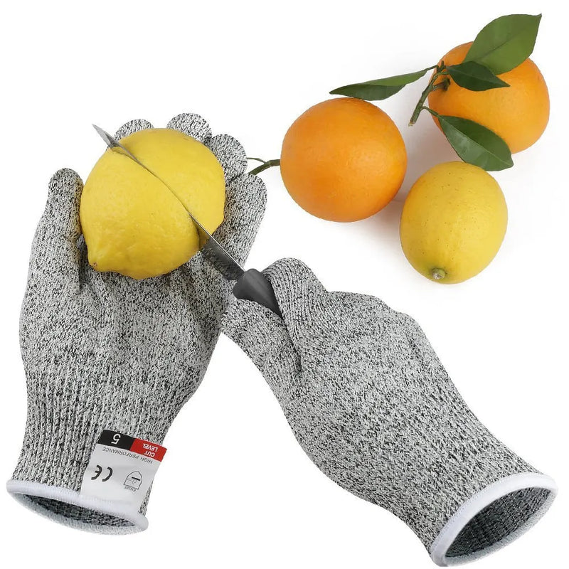 HPPE Level 5 Safety Anti Cut, Anti-Scratch Gloves For Industry, Gardening Or Kitchen Use.