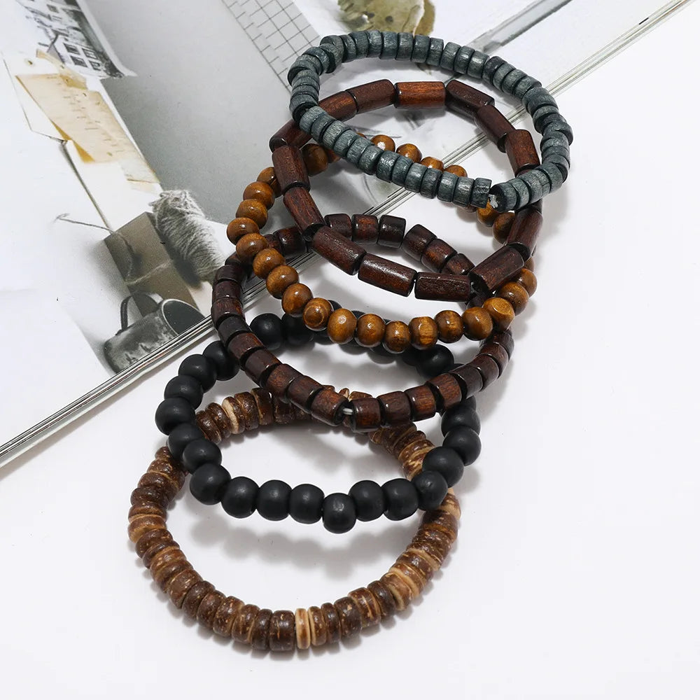 Multi-layer Elastic Buddha Beaded Bracelets
