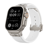 Silicone Sports Strap for Apple Watch Ultra 2/1 49mm Series 9 8 7 45mm 44mm Or IWatch 6 5 4 3 Se 44mm 42mm