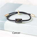 12 Constellation Zodiac Ceramics Engrave Bracelet For Women/Men.